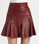 Designed from butter-soft leather, this tulip skirt pairs perfectly with a silk top or casual tee for a pared down look. Side zipperTulip skirtAbout 17 longLeatherDry clean with leather specialistImportedModel shown is 5'7 (174cm) wearing US size 2.