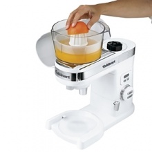 Transform your Cuisinart stand mixer into a countertop citrus juicer. This attachment quickly extracts nutrient-rich juice from grapefruits, oranges, lemons and limes. Sip it fresh or blend it into recipes, shakes and cocktails. Manufacturer's limited 3-year warranty.