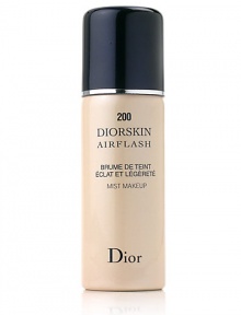 As featured in our Beauty Event. DiorSkin Airflash Spray Makeup. A quick spray and you're on your way. You'll feel an airy-light, fresh sensation. You'll see a more even skin texture, fewer fine lines--a softly radiant, airbrush perfection that lasts all day. 