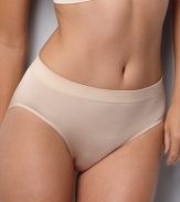 Seamless, smooth styling makes this high-cut B Smooth Wacoal brief invisible under everything you wear. Features seamless waistband for comfort. Style #834175