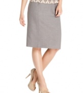 Kasper's skirt features a classic fit for unfailing office style that pairs effortlessly with other pieces from the full collection of suit separates.