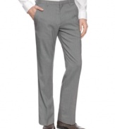 Wear your Wall Street look with these high powered dress pants from Calvin Klein.