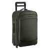 When one bag's your only option, choose this expandable Briggs & Riley carry on--ideal luggage for a 2-4 day trip. This bag is packed with features that will help you organize and move you through security with ease. A spacious main compartment enables incredible easy packing. Outsider® handle for wrinkle-free flat packing. Zip-around expansion increases packing capacity by 38%.