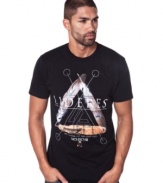 Establish your legacy of legendarily cool casual style with this graphic t-shirt from Marc Ecko Cut & Sew.