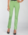 Go slim and straight in INC's petite pants, rendered in a season-perfect fabrication and fabulous fit.