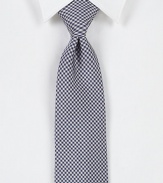 A superb look for the modern man, crafted with a delicate gingham print in rich Italian silk.SilkDry cleanMade in Italy