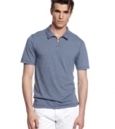 Time to modernize your classic preppy look with this zip up shirt from Sons of Intrigue.