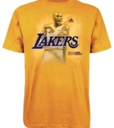 Pay homage to your favorite shooting guard Kobe Brant of the LA Lakers in this tee by adidas.