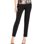 Calvin Klein's pants are slim, sophisticated and streamlined with a side zipper and pocket-free styling.