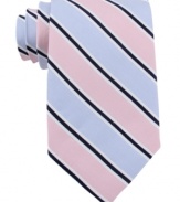 Freshen up your palette with this cool striped tie from Nautica.