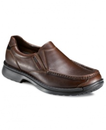 Easily dressed up or down, these versatile leather loafers from Ecco make a great addition to your everyday rotation of men's casual shoes.