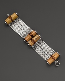 Gleaming sterling silver and bamboo mix for a stunning combination of luxurious and organic. By Gucci.