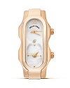 Dual quartz movement signature mini watch head in rose gold plated stainless steel from Philip Stein.