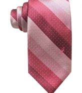 Raise awareness until there's finally a cure for breast cancer. This striped tie from Susan G. Komen is an empowering piece for every man.