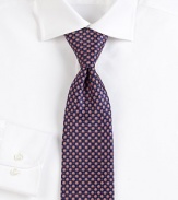 Mini-print tie beautifully crafted in fine Italian silk.SilkDry cleanMade in Italy