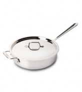 Conquer sautéing, frying, searing and more with the versatility of this must-have piece. High-performance and classic styling with a durable stainless steel interior, a pure aluminum core and a hand-polished magnetic stainless steel exterior set this deep sauté out in your space. Lifetime warranty.