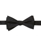 Black carpet style comes in this sleek bow tie from American Rag.