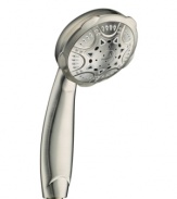 Personalize your shower with this Conair handheld showerhead, featuring eight different water power settings for you to choose from. Nickel finish.