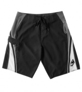 Go all out with these sporty, color-blocked board shorts from O'Neill.