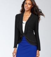 INC's cutaway-hem jacket offers a more feminine take on the traditional blazer. Wear it with everything from a little black dress to your favorite jeans.