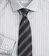 A sartorial standard in beautifully crafted, striped Italian silk. Silk Dry clean Made in Italy 