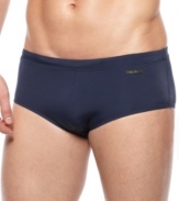 Be brief. These swim briefs from Calvin Klein give you the comfort and coverage to navigate the water with ease.