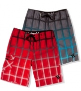 Catch a wave in rad beach style. These swim shorts from Hurley are your summer style staple.