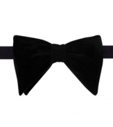 Keep it classy with this velveteen bow tie from Countess Mara.