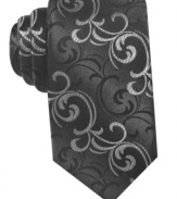 This Alfani tie boasts a gorgeous print and silk design.