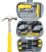 Around the house or on the go, this 26-piece Homesolutions tool kit from Protocol has everything you need to get the job done.