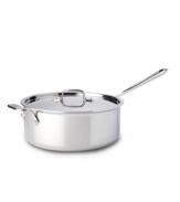 Conquer sautéing, frying, searing and more with the versatility of this must-have piece. High-performance and classic styling with a durable stainless steel interior, a pure aluminum core and a hand-polished magnetic stainless steel exterior set this deep sauté out in your space. Lifetime warranty.