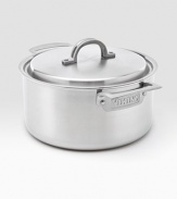 An elegant, professional-grade sauce pan is manufactured with exclusive multi-ply construction, a specially designed combination of stainless steel and aluminum alloys for lifetime performance, durability, easy cleanup and even heat distribution.Lid includedErgonomic handle constructed of investment-cast stainless steel with stay-cool vent designIncludes 18/10 stainless steel cooking surface, aluminum alloy core