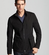 Elie Tahari Andrew Nylon Oxford Jacket