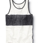 Split the middle. This Quiksilver tank makes a big bold statement every time.