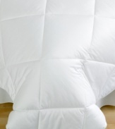 Sleep well. The Martha Stewart Collection Allergy Wise comforter features a special down-alternative fill that keeps allergens at bay, allowing you to enjoy a serene rest and a healthful day. Featuring soft, 300 thread count cotton and sewn-through construction that keeps fill even and secure.