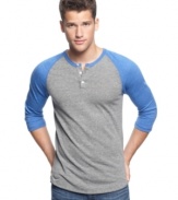 Step up to the plate with this chilled-out raglan shirt from Alternative Apparel.