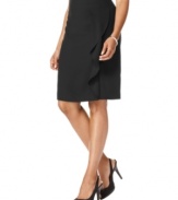 Add a feminine flourish to your weekday wardrobe with this ruffled skirt from Kasper's collection of suiting separates.