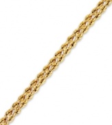 Twist and shine. YellOra™'s chic braided bracelet features interlocking links made from a combination of pure gold, sterling silver and palladium. Approximate length: 7-1/4 inches.