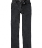 Straight fit jeans by Quiksilver with a little stretch to maximize your style.