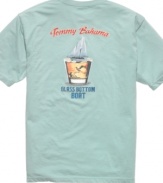 You won't get that sinking feeling when you are aboard your laid back style scooner.  This t-shirt from Tommy Bahama is your captain's license for cool.