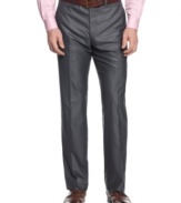 Your all-year all-star. Step up in seasonless style with these blue suit pants from Alfani RED.