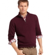 Paired with any patterned shirt, this solid Izod sweater is the perfect finishing piece.