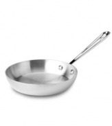 Layers of bonded stainless steel and aluminum provide a durable core and base that evenly diffuses and retains heat for superior dishes every time. Perfect for sauteing and frying, this skillet has the versatility that every chef demands, plus a superior starburst finish that provides incredible stick resistance. Limited lifetime warranty.