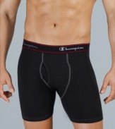 Get more leg room. These 3-pack Champion boxer briefs have the coverage you want.