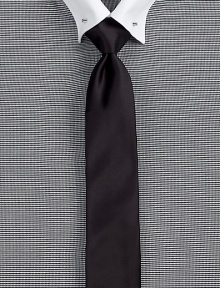 An elegant rendition of a simple necktie, rendered in a luxurious stretch cotton blend.About 2½ wide59% cotton/37% polyester/4% elastaneDry cleanMade in Italy