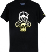 Give the rad little kid inside you an outlet with this cool graphic tee from Trukfit.