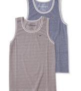 A step up. Get upgraded from basic with this contrast-trim tank from Ecko Unlimited.