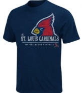 Loud and proud. Get the crowd going and cheer on your St. Louis Cardinals in this MLB graphic t-shirt from Majestic.