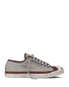 A cool update on a classic style, this Jack Purcell sneaker sports a suede upper with contrast leather trim.