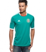 Show off your pride and stay at the top of your game like the players in this Mexico Home jersey with ClimaCool from adidas.